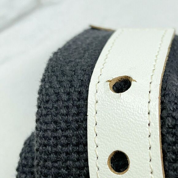 Blue and White Wide Strappy Web Post Belt Size Small S Womens - Picture 3 of 7